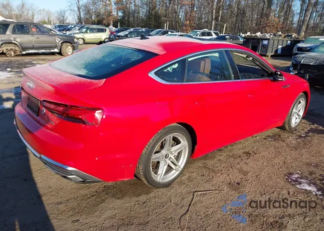 2021 Audi A5 Sportback Premium Plus 45 Tfsi Quattro S Tronic z USA, uszkodzony, nr VIN WAUFACF53MA062727